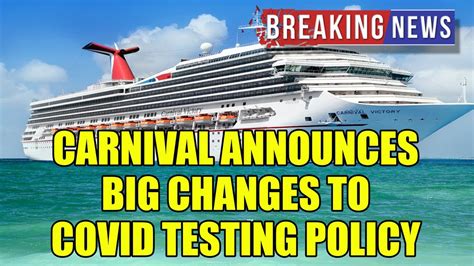 is carnival dropping covid testing|Carnival Cruise Line will OK Covid self.